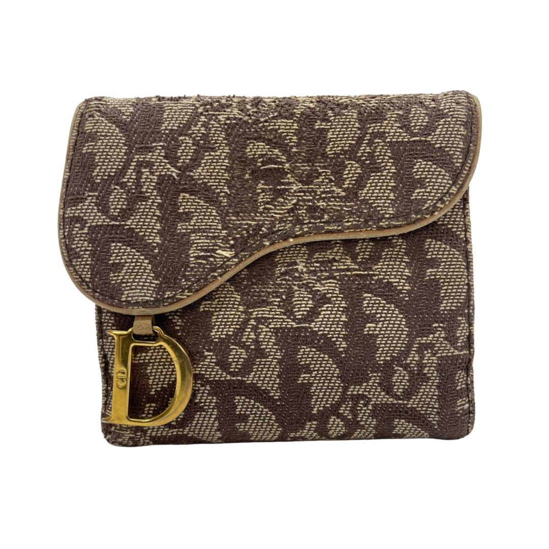 1300 Christian Dior クリスチャンディオール 折り財布 総柄