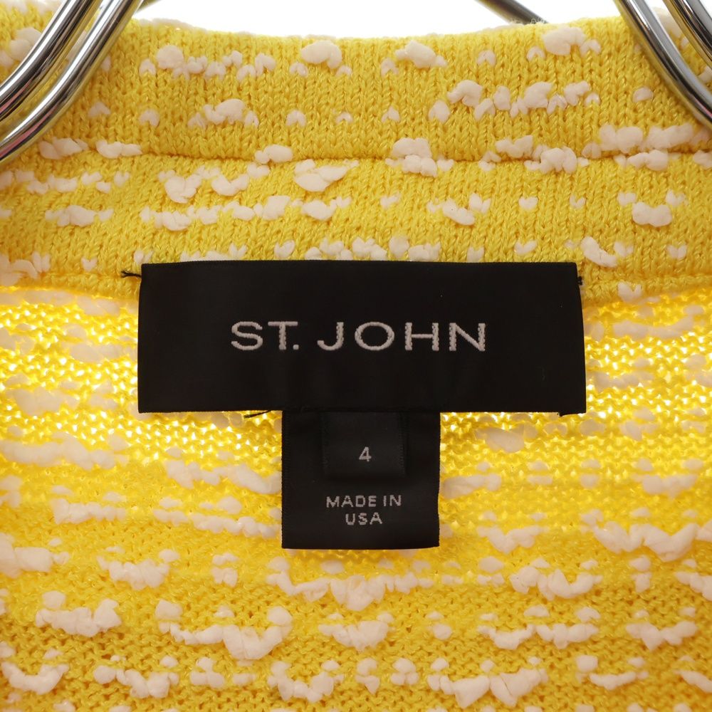 St. John (セントジョン) ニット テーラードジャケット スカート セットアップ イエロー レディース - メルカリ