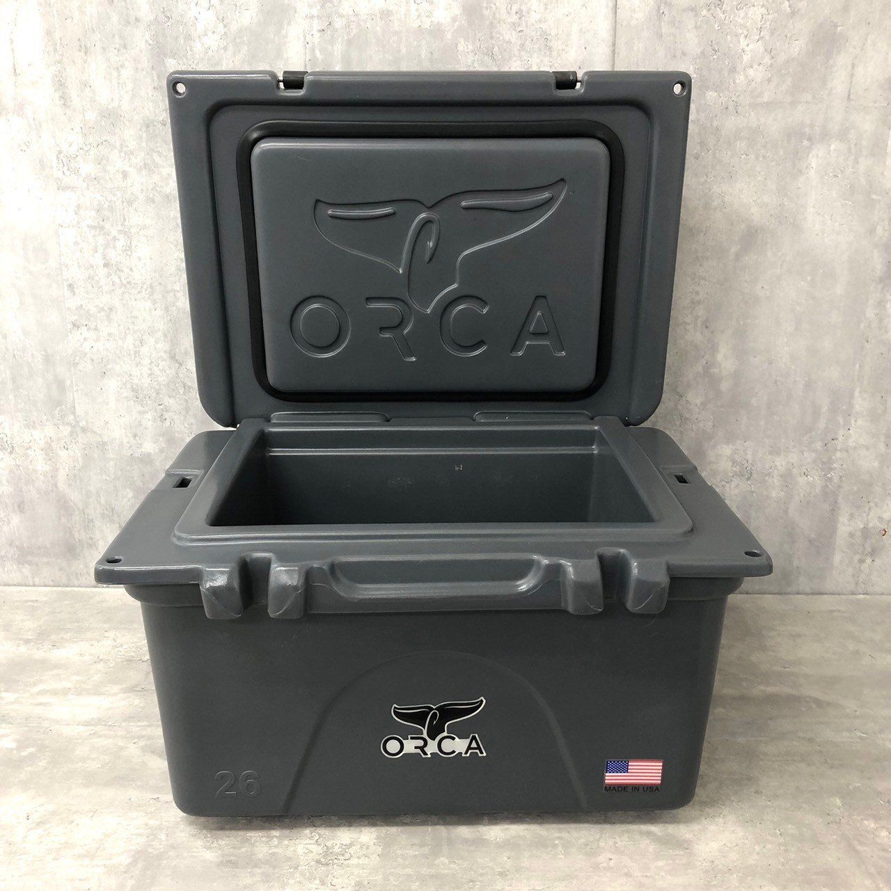 ORCA オルカ クーラーボックス クーラー 26 QT 25 L チャコール 耐久 長時間 保冷
