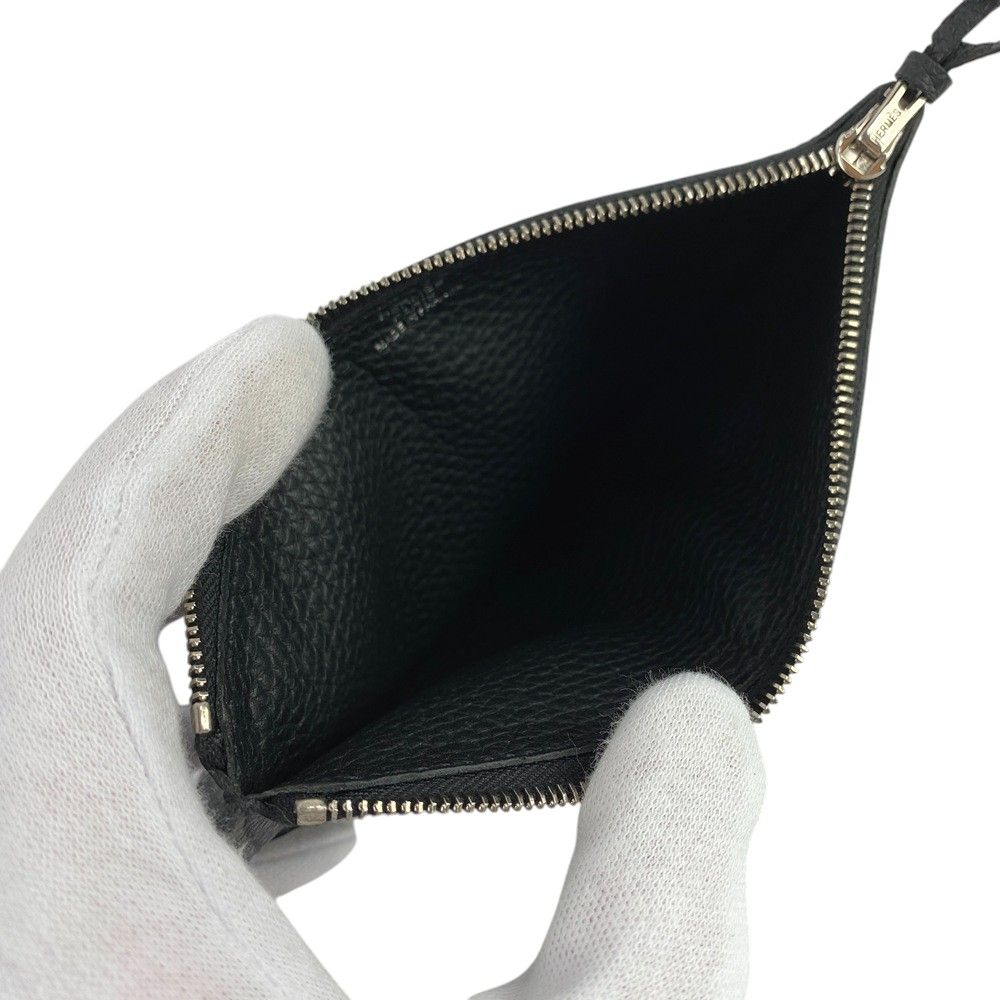■中古■　エルメス ドゴンデュオ GM 財布 札入れ 小銭入れ トゴ ブラック Y刻 【309298】1 □中古□ エルメス ドゴンデュオ GM 財布 札入れ 小銭入れ トゴ