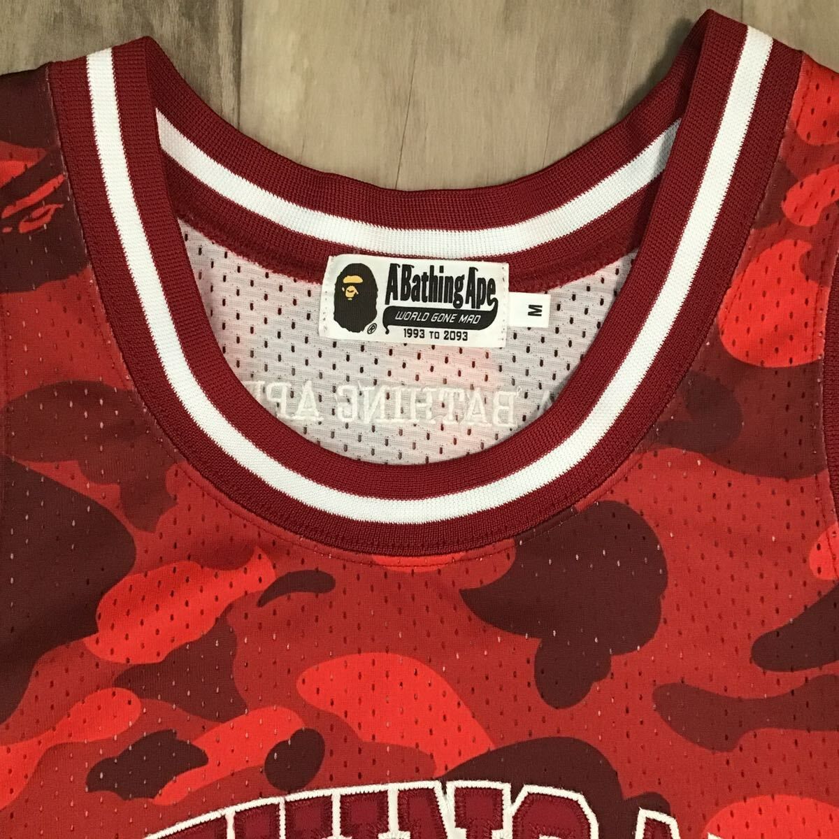 Red camo BASKETBALL TANK TOP Mサイズ a bathing ape BAPE エイプ