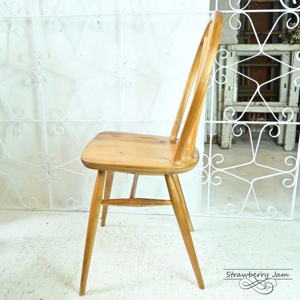 L3705-298-1 英国ヴィンテージ ERCOL フープバックチェア 4本