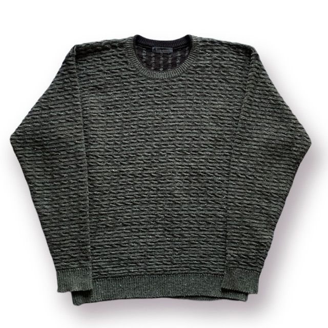 80s Issey Miyake Men Wool Knit Sweater イッセイミヤケ ウールニットセーター 筆タグ フリーサイズ オンリミット