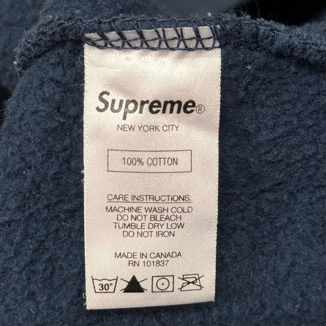 国内正規 SUPREME 20AW Aerial Crewneck フロントプリント スウェット エアリアル クルーネック シュプリーム ネイビー M  80779A3 - メルカリ