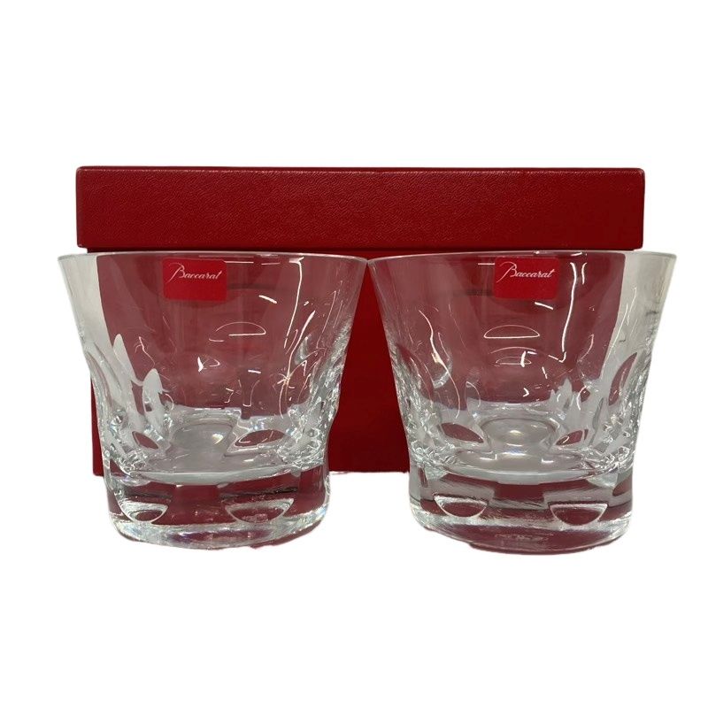 Baccarat バカラ ベルーガ ペア ロックグラス 保管品 12510K7
