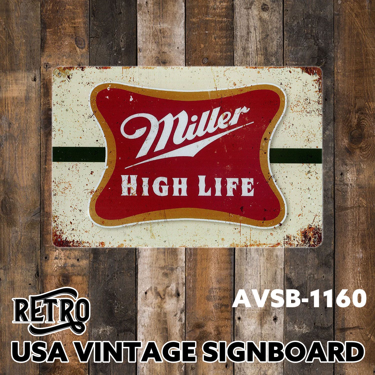 MILLER ビール アメリカン雑貨 ブリキ看板 ビール アメリカン 雑貨 