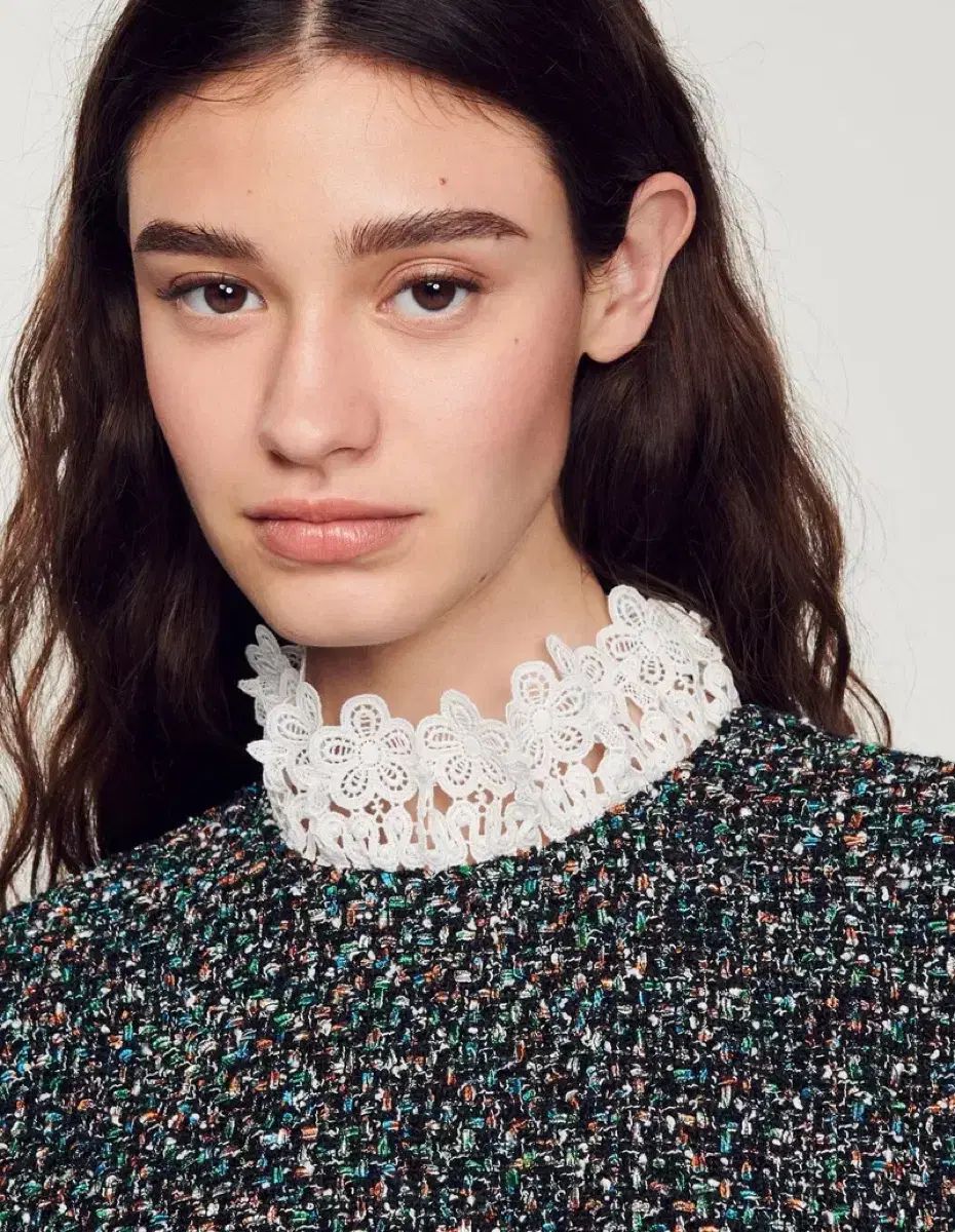 正規品 SANDRO サンドロ ツイード ONE PIECE 36 サイズ