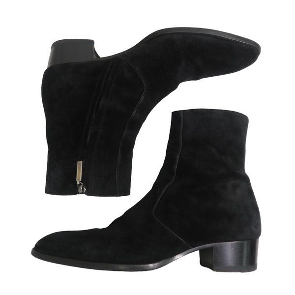 美品 サンローラン パリ 553621 WYATT 40 ZIP BOOT ワイアット 