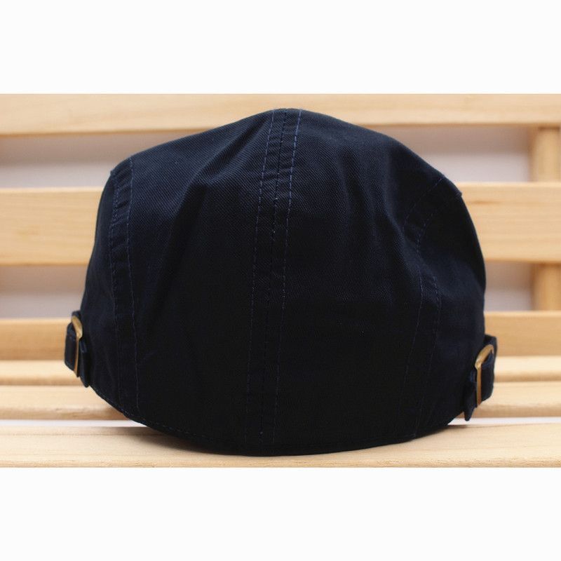 ハンチング帽子 プレートデザイン 無地 綿 帽子 キャップ 56cm~59cm メンズ レディース NV 新作 HC245-2