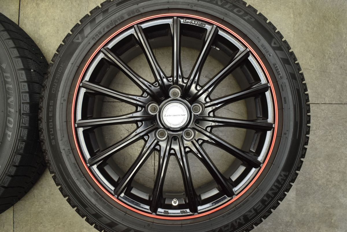 良好 レアマイスター LM-S 7.5J +48 バリ溝 245/40R19 エスティマ 
