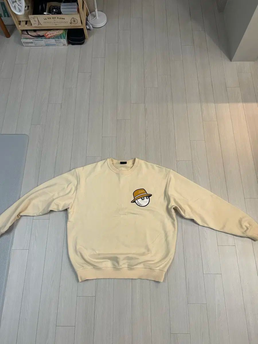 マルボンゴルフ ボール 刺繍 スウェット アイボリー L