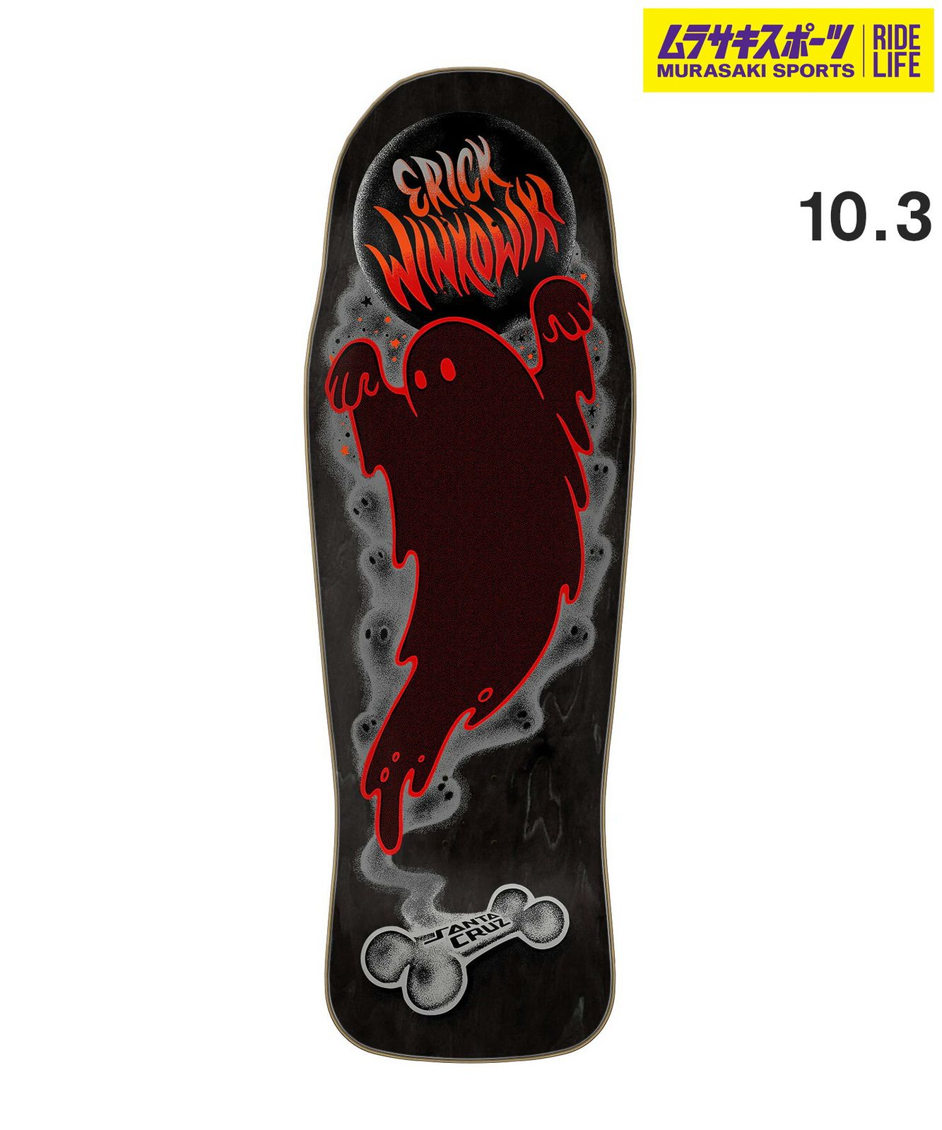 ムラスポ公式 SANTA CRUZ サンタクルーズ スケートボード デッキ 10.3inch WINKOWSKI GHOST ムラサキスポーツ