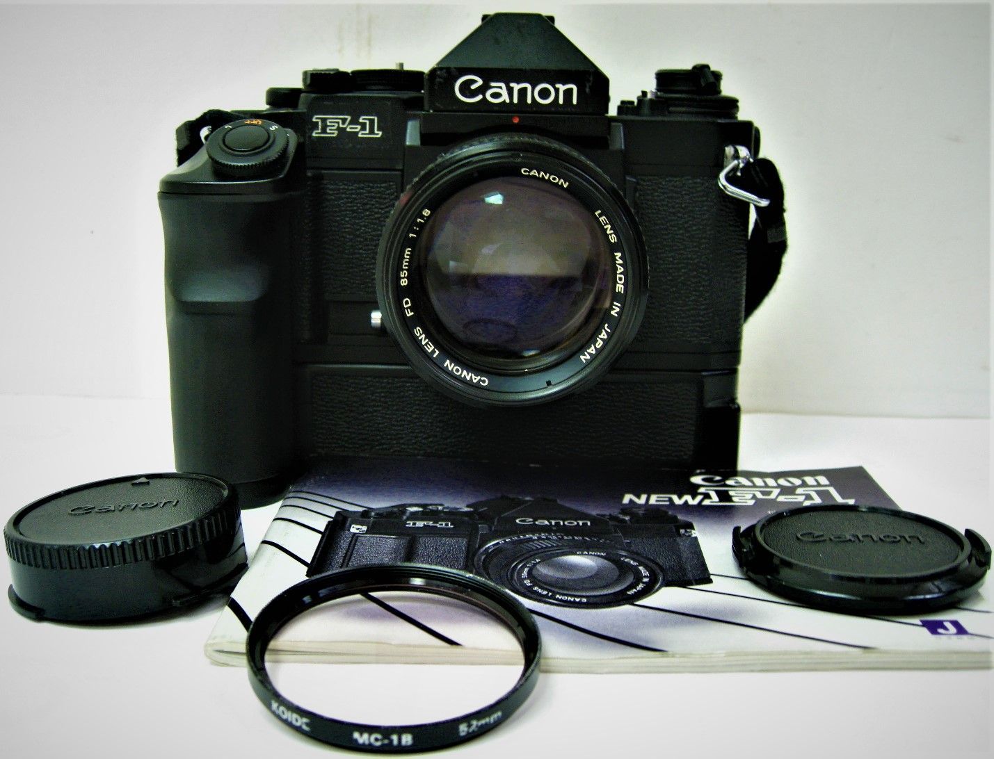 アンティーク キャノンF-1 FD50mm F1.4、ワインダー付 - フィルムカメラ
