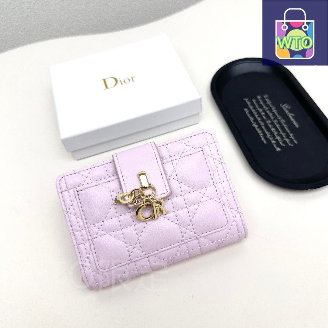 今日 Dior ディオール 最新人気多機能スモールウォレット 頭層小羊皮で仕上げ細かい作り内装充実-WTO輸入2