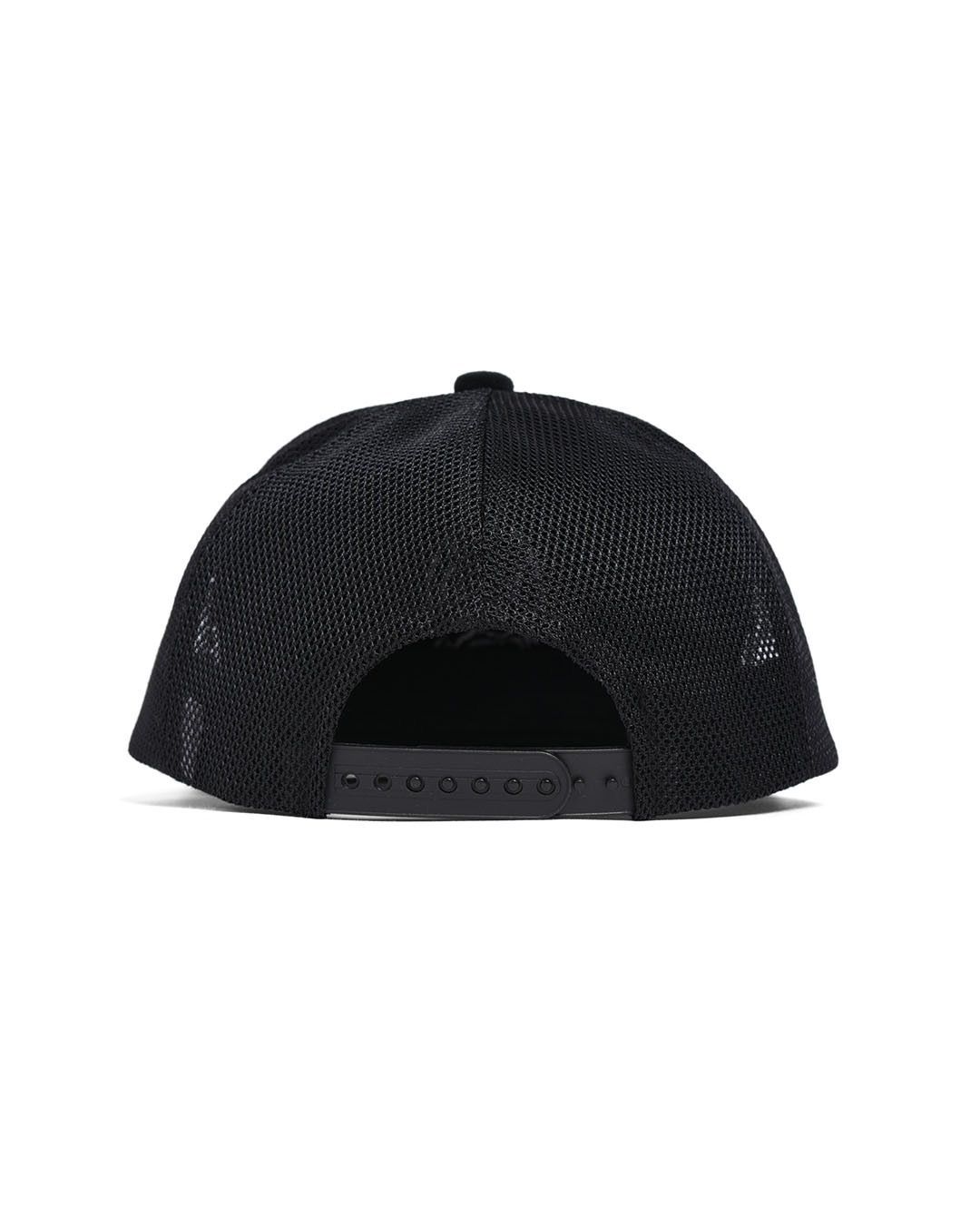 Russeluno メッシュバックキャップ 黒 RACAL キャップ 帽子 Flat Visor Snap-back Tracker Hat