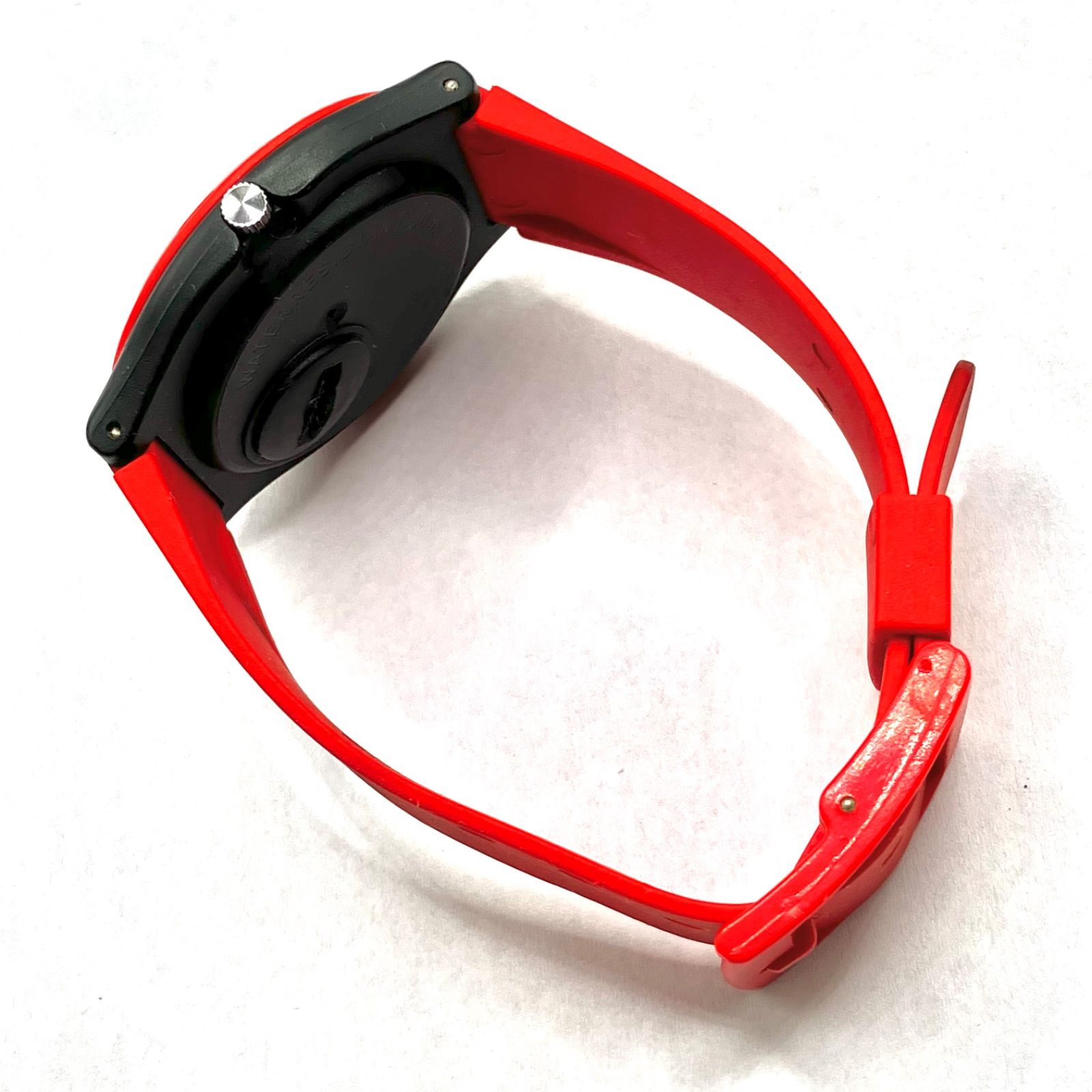 新品電池　腕時計　カメオ　スイスメイド　ヤシの木　赤 未使用 Future Club スモセコ クォーツ 電池交換済 日本製