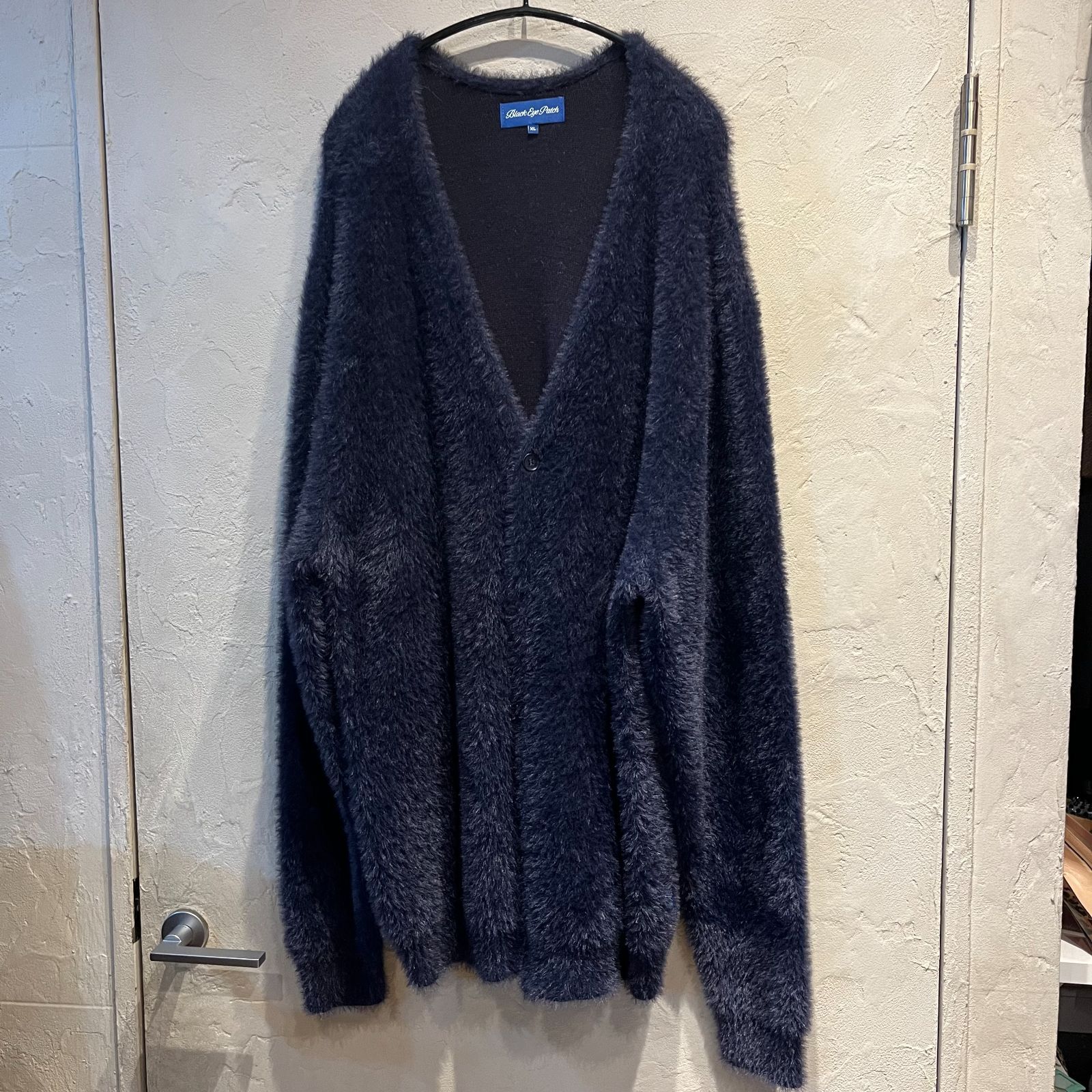 blackeyepatch SHAGGY CARDIGAN BLACK