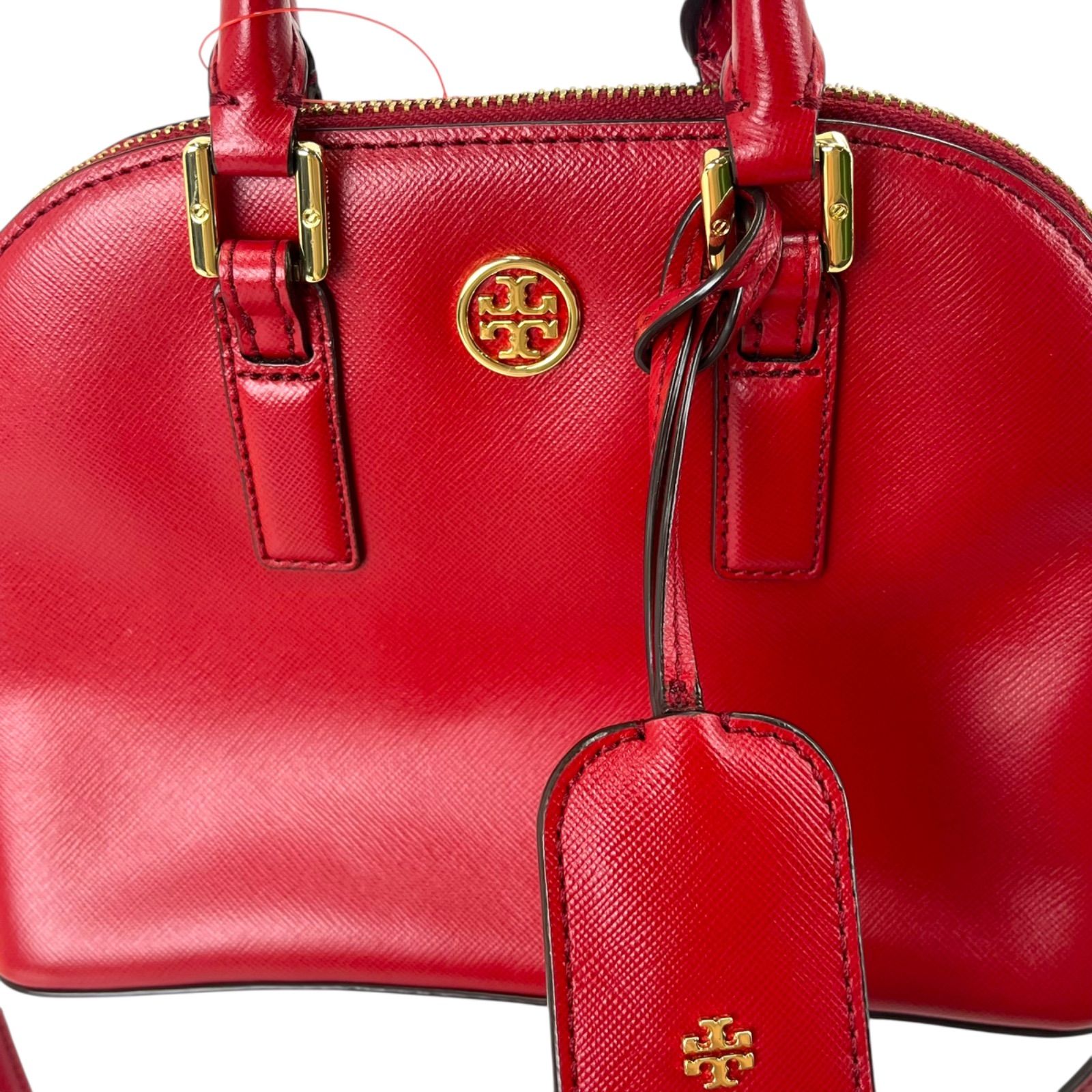 極美品 トリーバーチ Tory Burch 赤、レッド ハンド ショルダー バッグ 