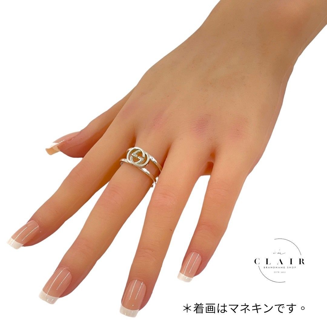 新品仕上 グッチ インターロッキングG ブリット SV925 リング 21 GUCCI グッチ インターロッキングG SV925 ブリットリング 指輪