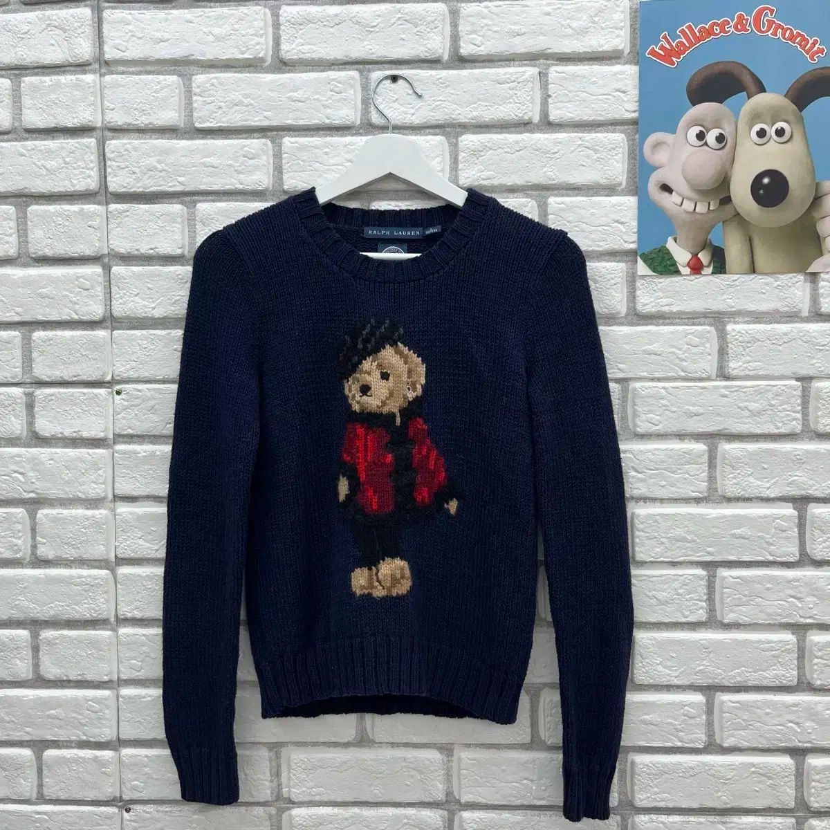 ポロ ラルフローレン クマ ドール ニット ネイビー-S