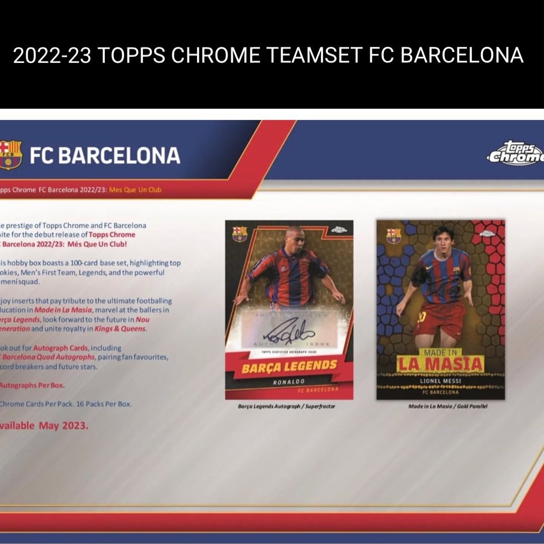 新品 未開封 送料込み 1Box】2022-23 TOPPS CHROME TEAMSET FC 