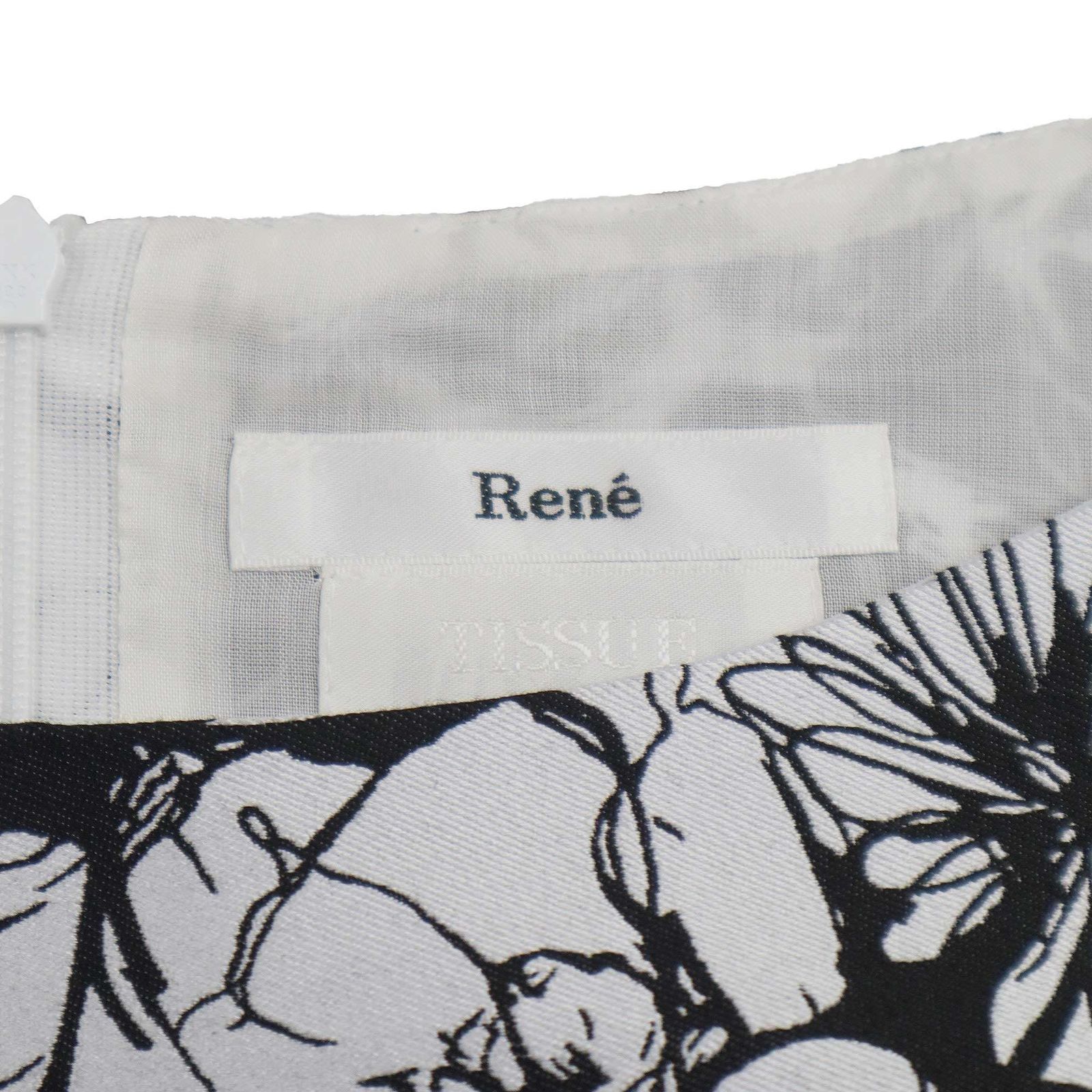 Rene ルネ TISSUE フラワーノースリーブワンピース 6726490