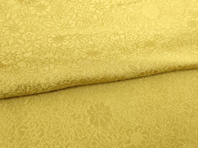 平和屋着物●上質な色無地 草花地紋