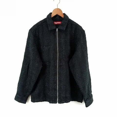 ジャケット・アウター Supreme Boucle Zip Up Shirt Supreme Bouclé Zip Up Shirt (FW24) - $168