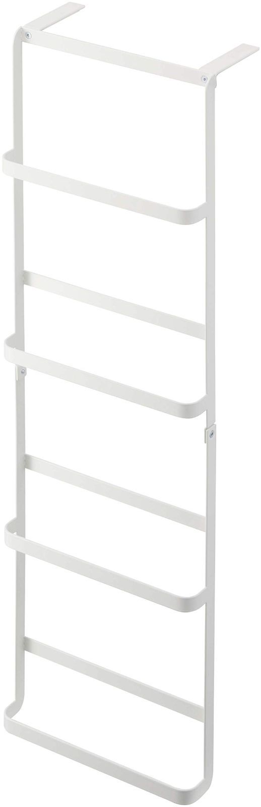 【特価商品】タワー 3way タワー 壁面収納 約W22XD12.5XH70.5cm 扉収納 ホワイト 引っ掛け収納 下駄箱扉u0026引っ掛け式スリッパラック フック付き 山崎実業(Yamazaki) 4894