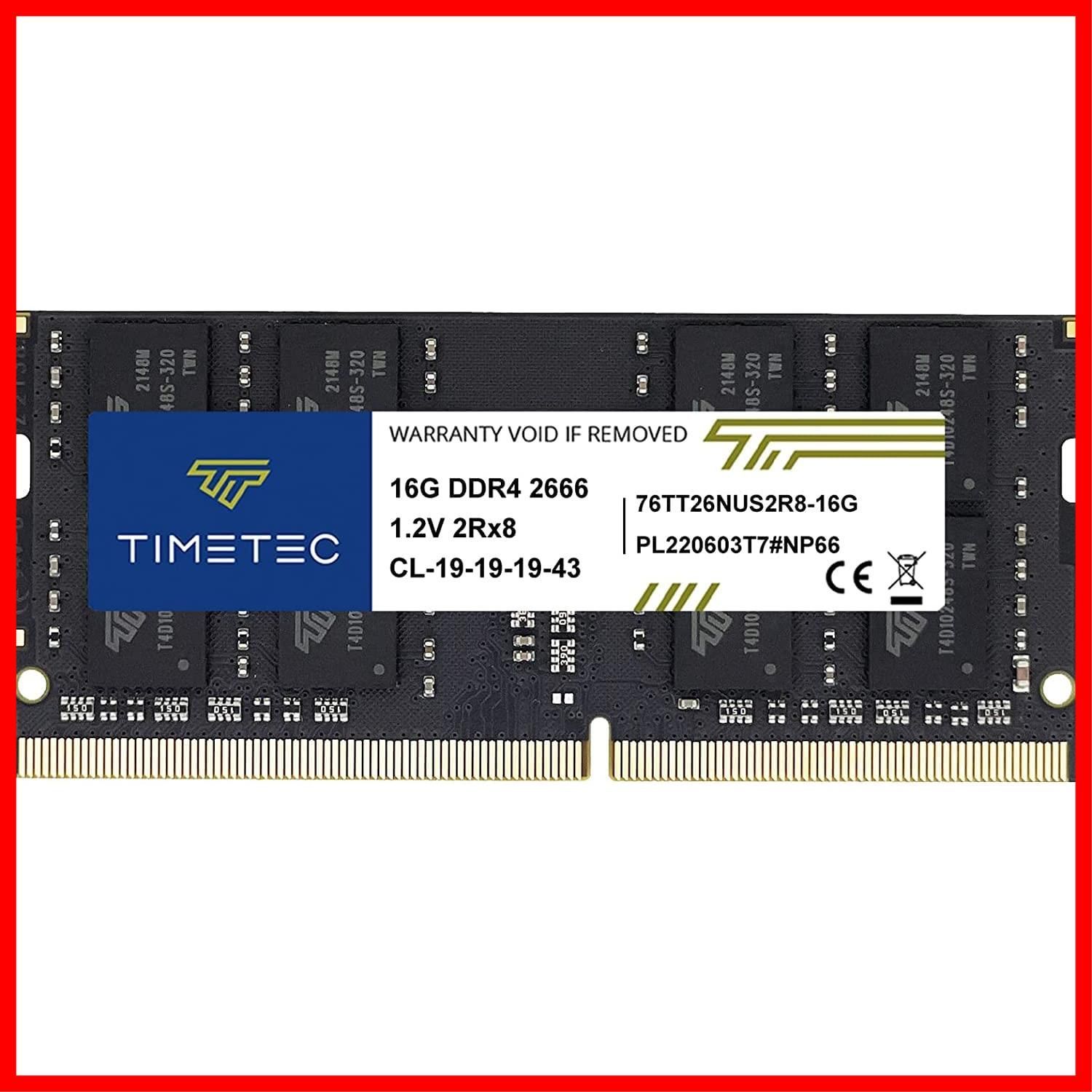 Timetec Hynix IC ノートPC用メモリ DDR4 2666MHz PC4-21300 260 Pin