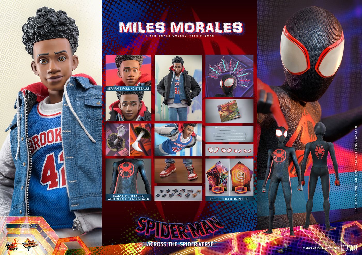 ホットトイズ ムービー マスターピース スパイダーマン アクロス ザ スパイダーバース 1|6スケールフィギュア マイルス モラレス スパイダーマン