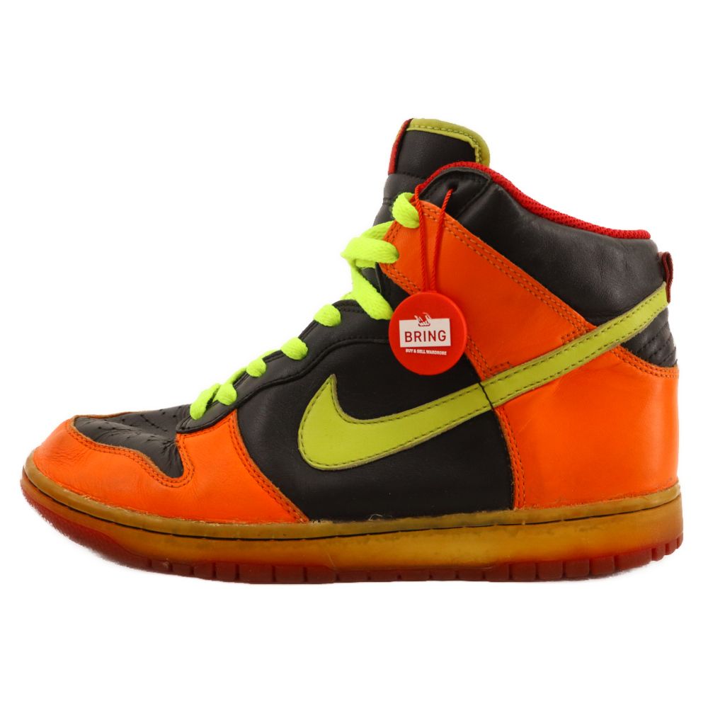 NIKE (ナイキ) Dunk High Cuctus Orange ダンク カクタスオレンジ ハイカットスニーカー オレンジ/ブラック US9/27.0cm 309432-032