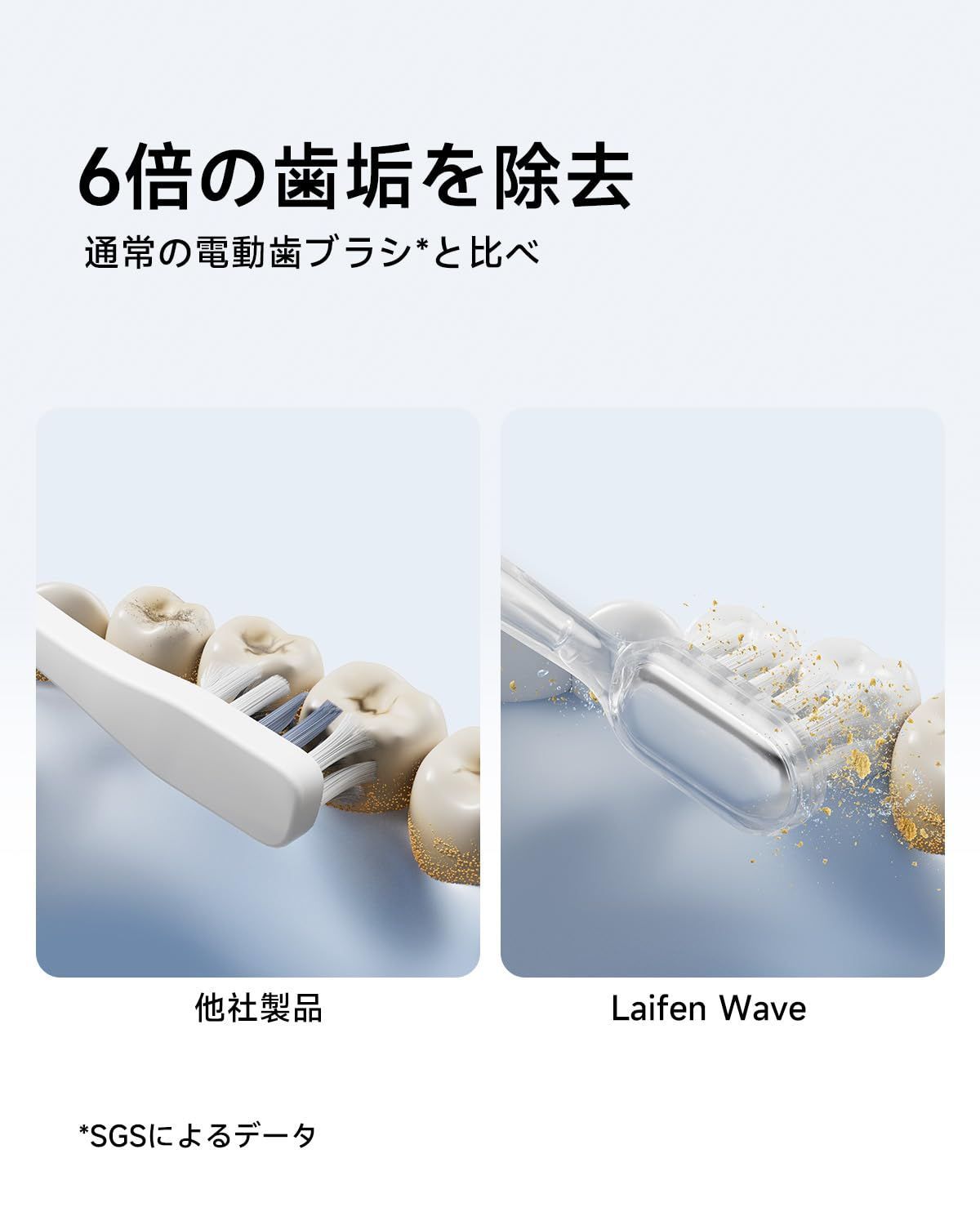 二重の振動 大人向けのオシレーション＆バイブレーション電動歯ブラシ