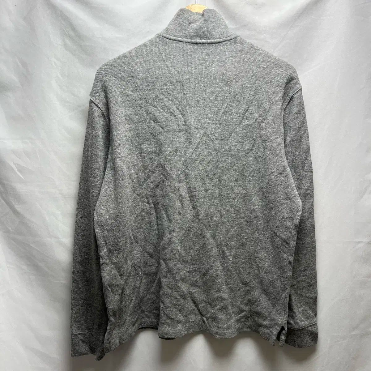 【美品】ポロラルフローレン☆ケーブルニット　ハーフジップ　L　近年モデル POLO RALPH LAUREN】ケーブルニット ハーフジップブラック M