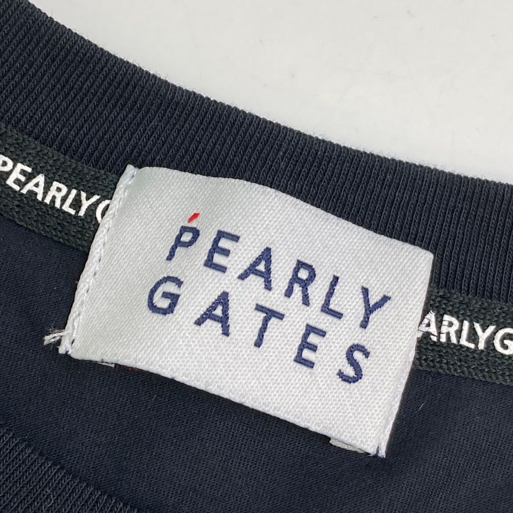 サイズ：0 PEARLY GATES パーリーゲイツ  半袖Tシャツ  ネイビー系 [240101480736] ゴルフウェア レディース ストスト サイズ：0 PEARLY GATES パーリーゲイツ 半袖Tシャツ ネイビー系