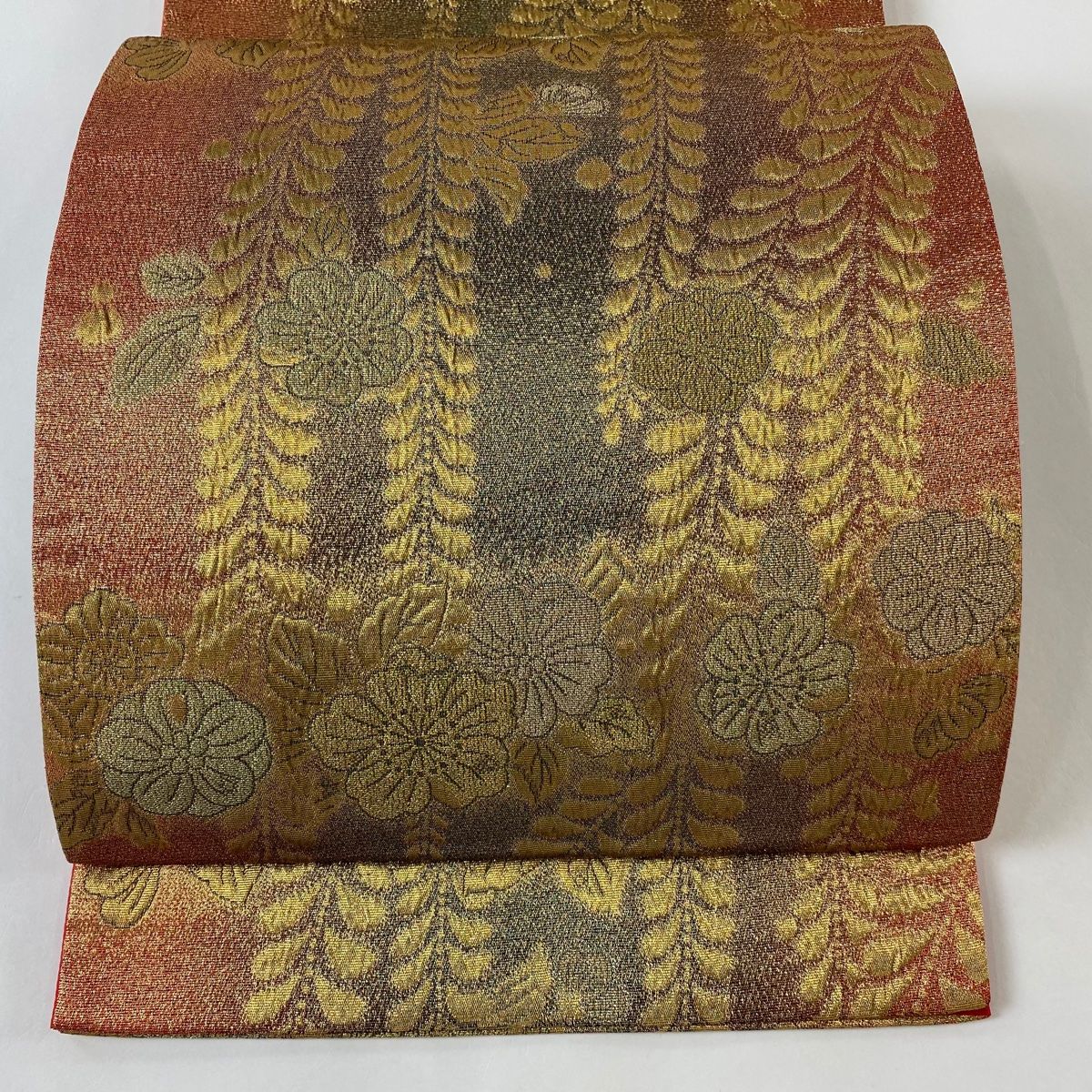 袋帯 美品 秀品 草花 金糸 箔 金色 六通 正絹 【中古】 - メルカリ