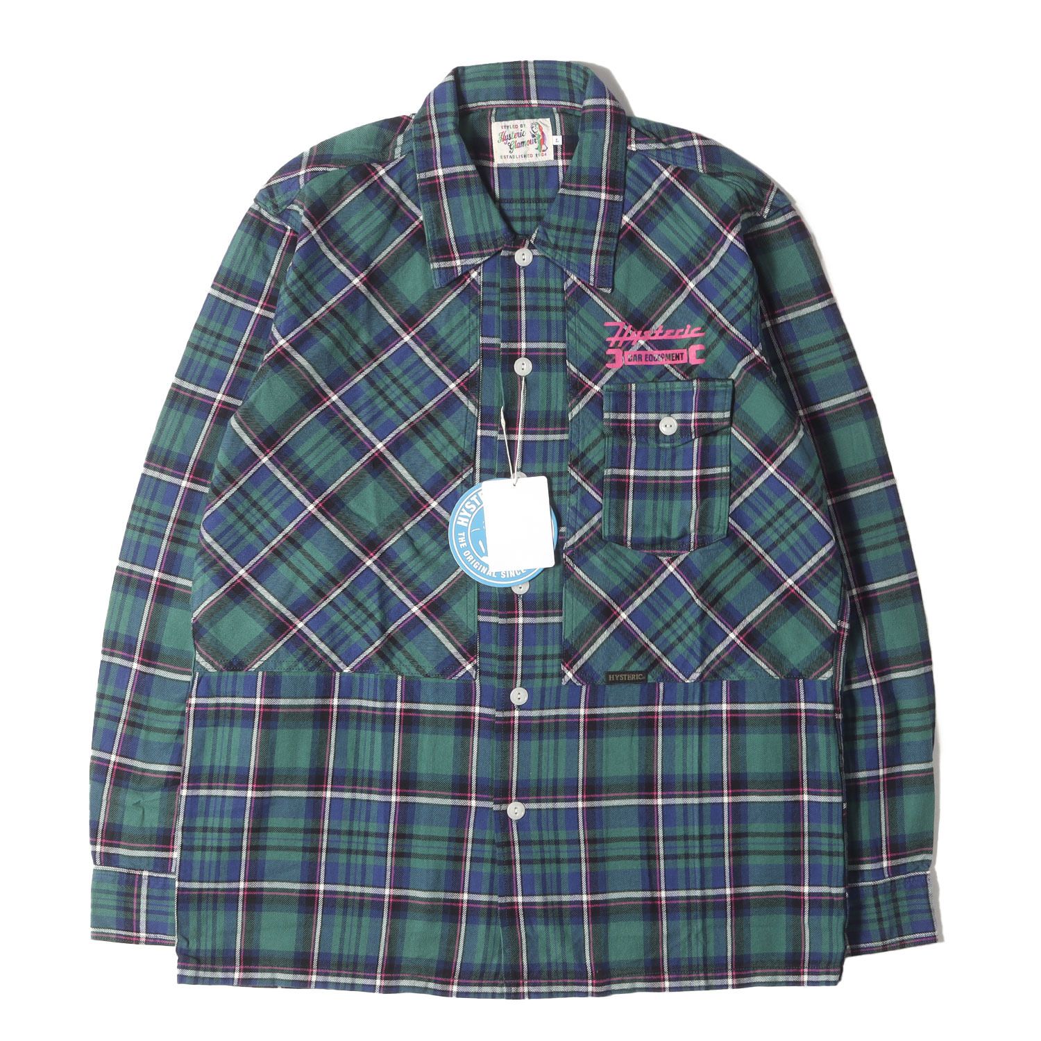 新品】HYSTERIC GLAMOUR ヒステリックグラマー シャツ グリーン系 