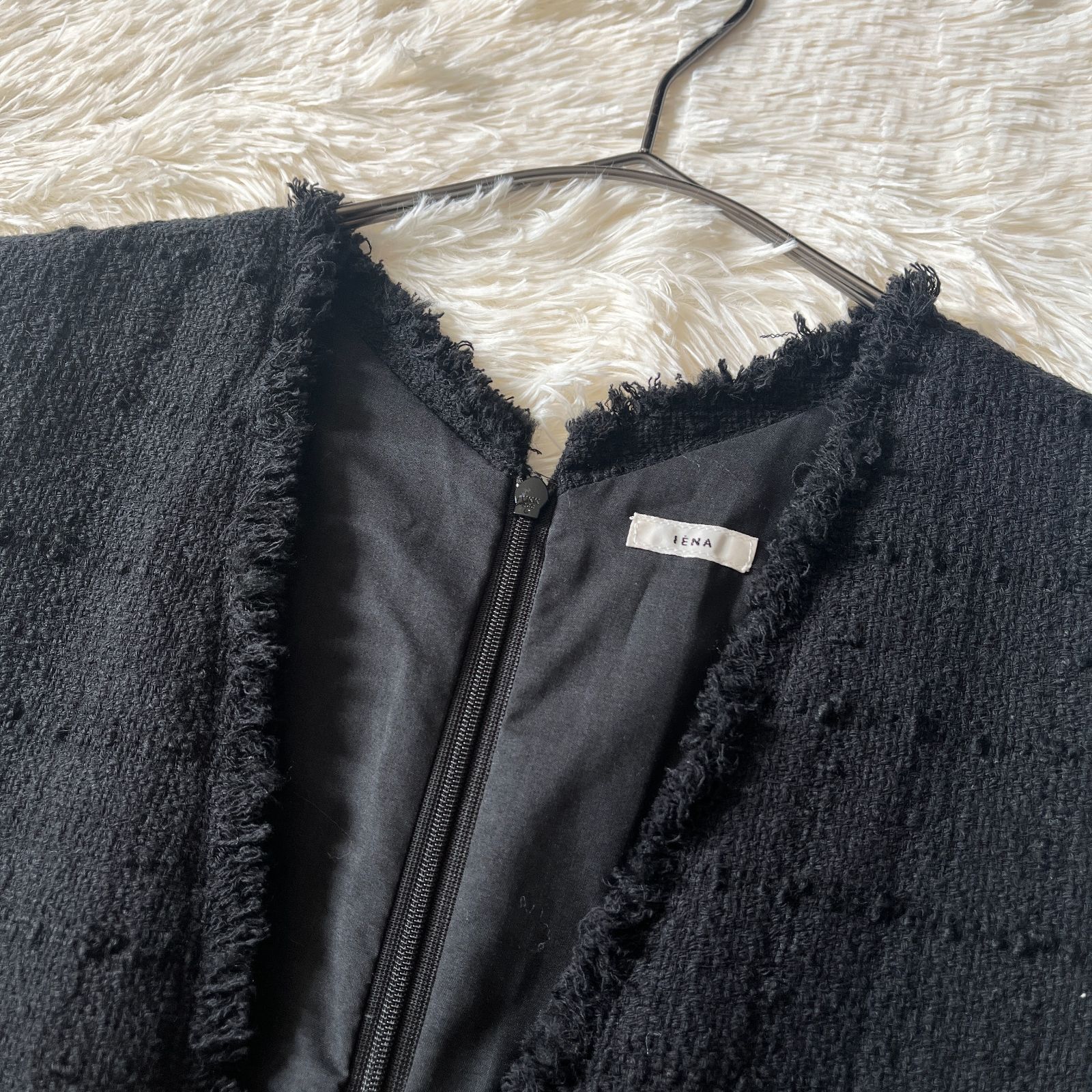 IENA イエナ BLACK TWEED オールインワン サロペット 黒 36 S M - メルカリ