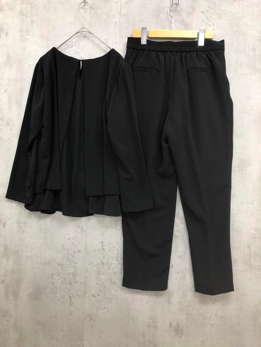 ウエスト切替ペプラムトップス