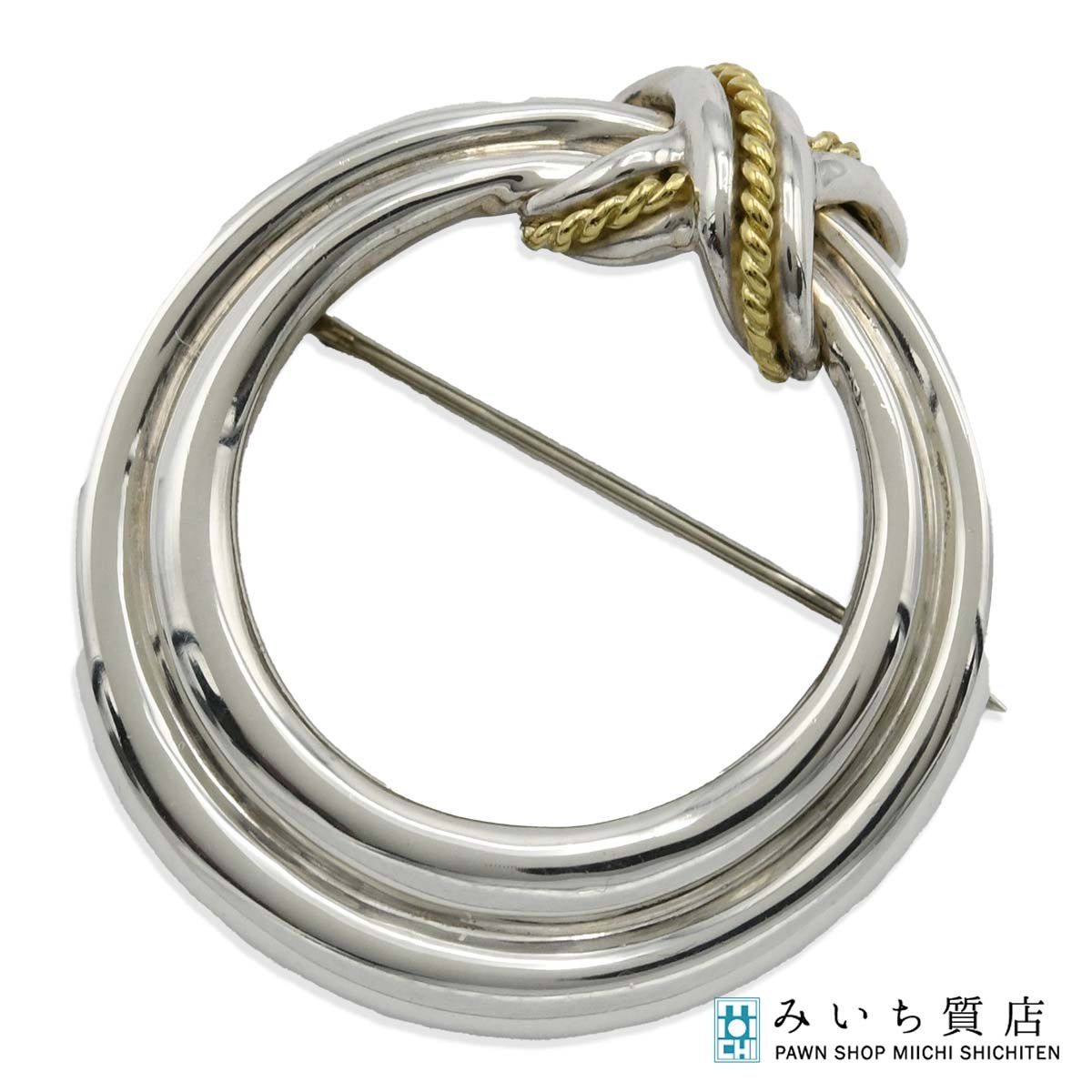 ティファニー シグネチャー ブローチ シルバー ゴールド コンビ TIFFANY TIFFANY＆Co. ティファニー シグネチャー ブローチ シルバー 925