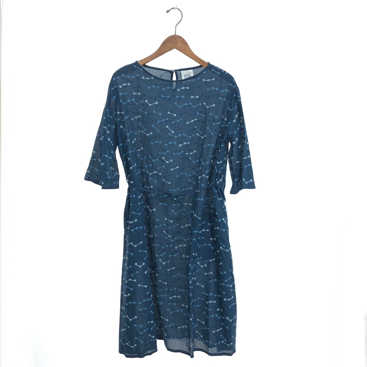 mina perhonen Laundry ミナペルホネンランドリー babysnow ワンピース サイズ 38 ネイビー レディース 241016001401