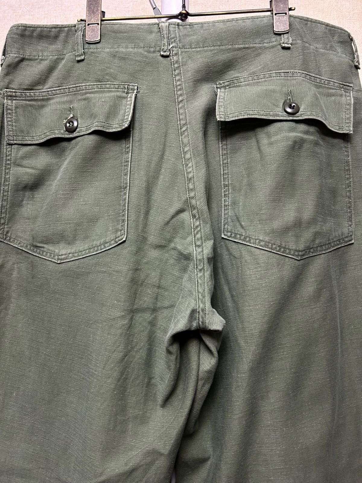 希少ラージサイズ米軍実物コットンサテンベイカーパンツヴィンテージ