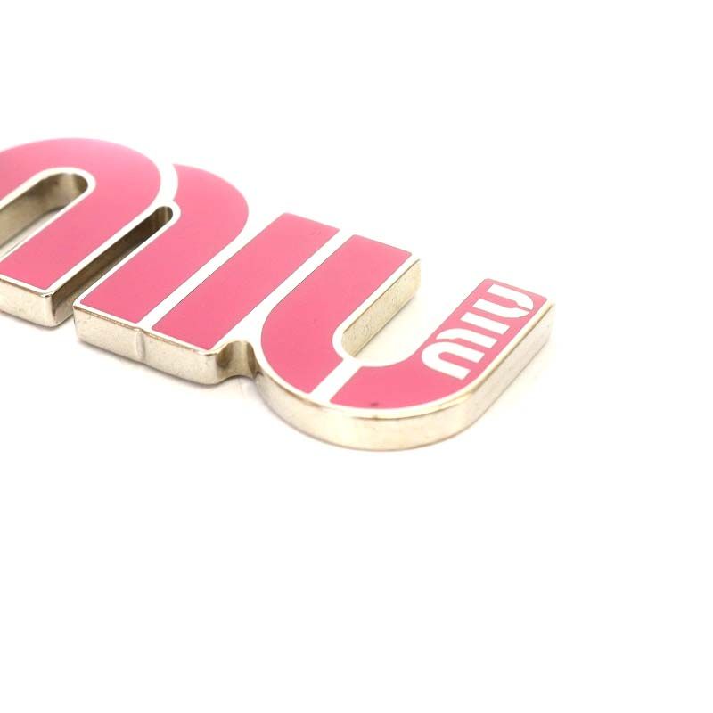 ミュウミュウ miumiu ロゴキーホルダー キーリング カニカン付き