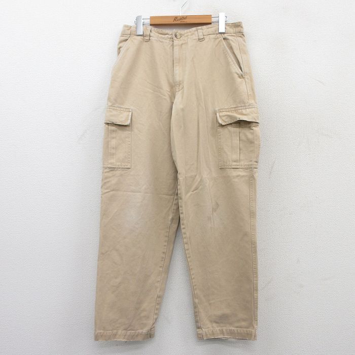 W32/古着 ティンバーランド パンツ メンズ 00s コットン ベージュ カーキ 25may21  ボトムス ロング