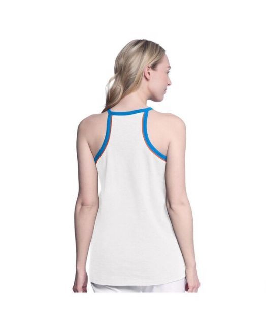 送料無料 ジースリー フォーハー バイ カール バンクス レディース タンクトップ トップス Women s White Oklahoma City Thunder Curveball Racerback Tank Top White