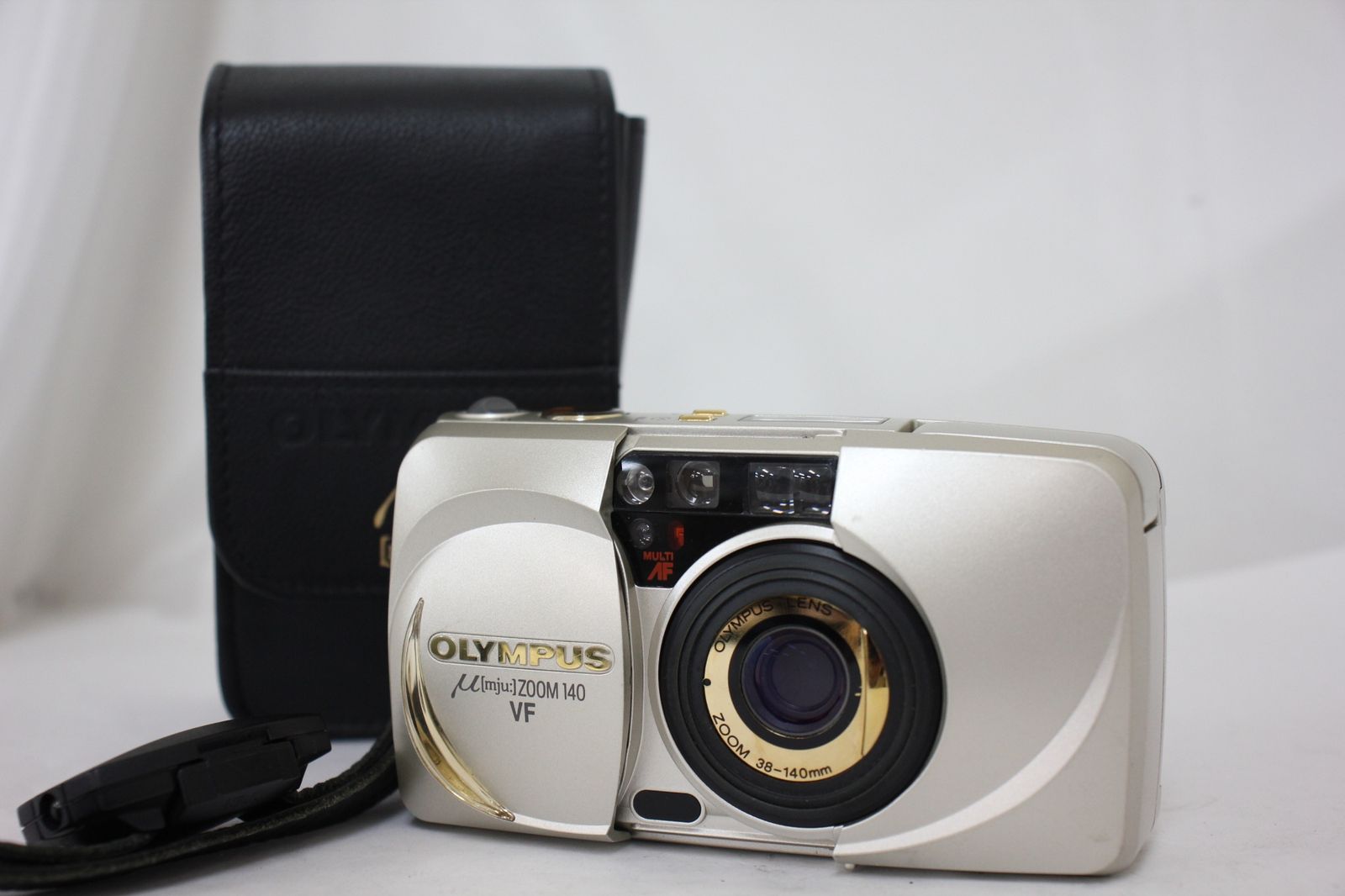 返品保証 オリンパス Olympus μ mju ZOOM 140 VF 38-140mm ケース付き コンパクトカメラ e2871