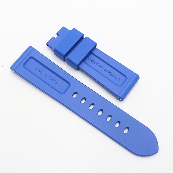 美品 オフィチーネパネライ 純正ベルト ブルーカラー 23mm用 メンズ