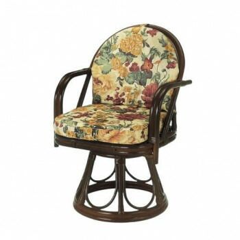 今枝商店 Romantic Rattan 籐回転座椅子 ハイタイプ S544B