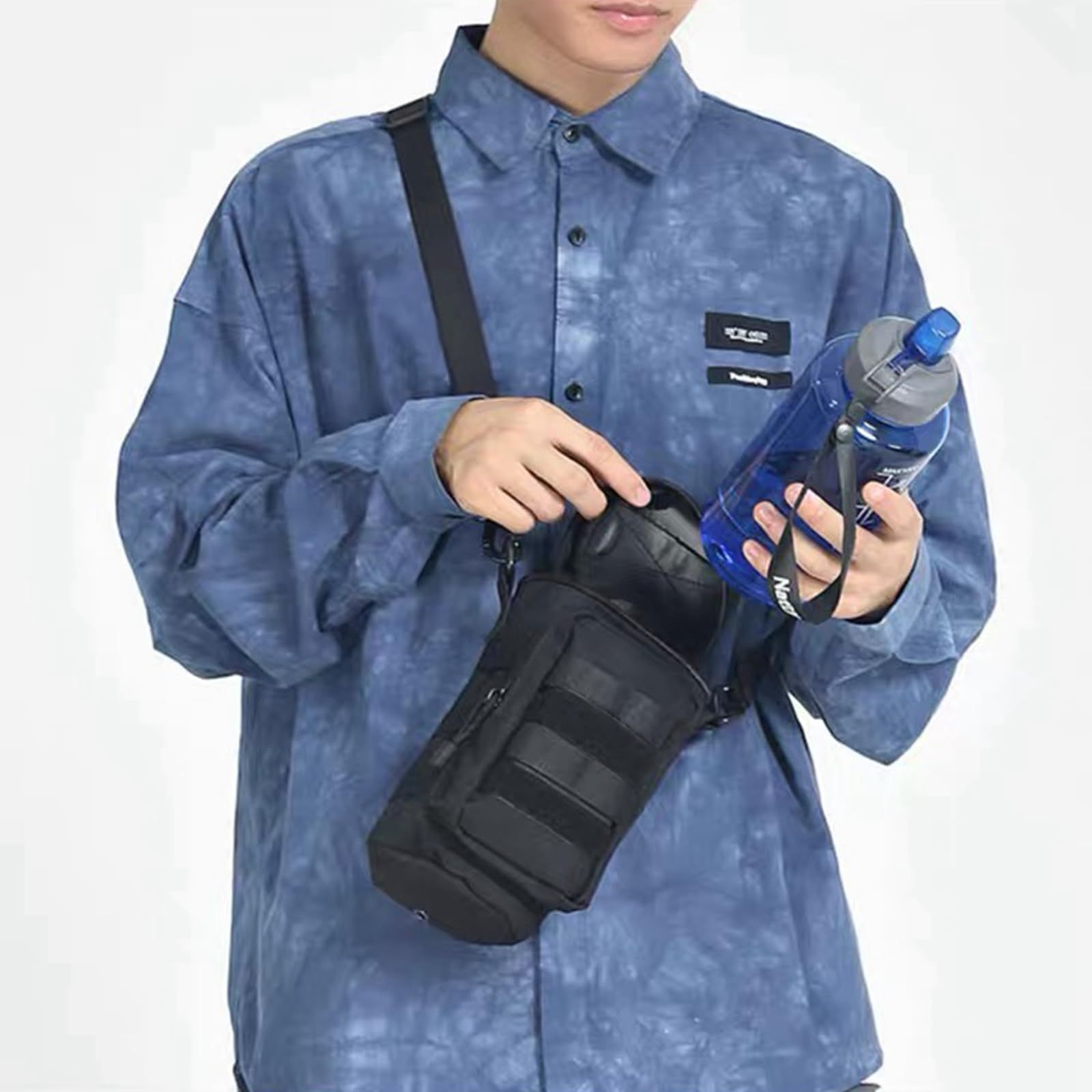 南アフリカ軍 希少 ワンオフ ローカルメイド 水筒 ベルトポーチ