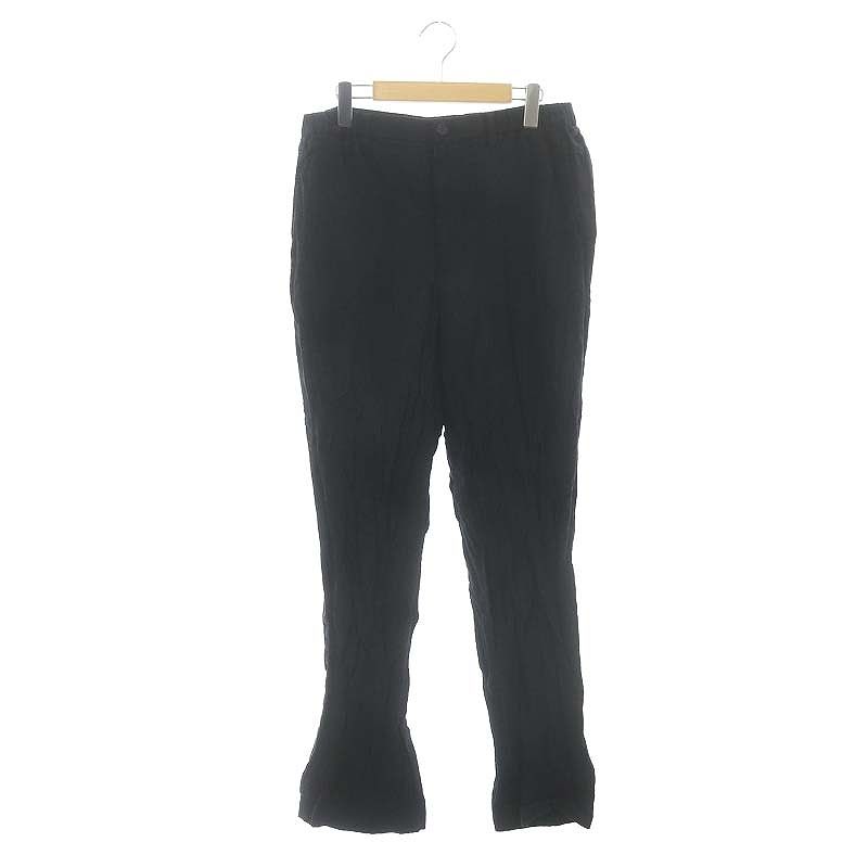 GRANCY】ボタンレイヤードデザインナイロンパンツ グレー カーキ S